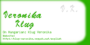 veronika klug business card